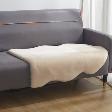 Australian Straight Cream Sheepskin Rug 100% Natural 3 in  Easy to Care